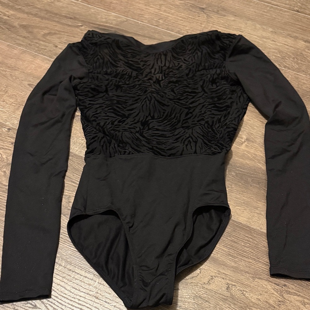 Black Long Sleeve Bloch leotard
